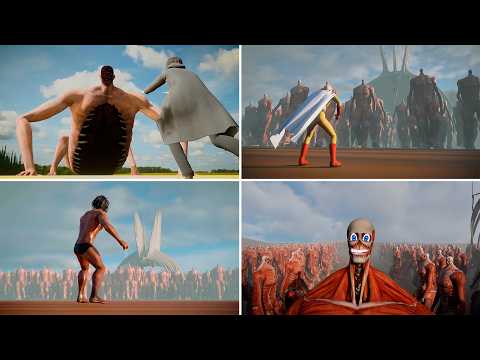 ALL Characters vs 1.000.000. Colossal Titans - The Rumbling №6