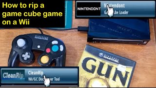 How to rip game cube games on your wii using cleanrip