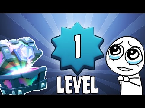 1 лвл открывает ЛЕГЕНДАРНЫЙ СУНДУК! Открытие сундуков #3 | Clash Royale
