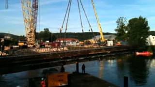 preview picture of video 'Dufour Chantier Maia Sonnier Pont Sncf 600 Tonnes  AC500 + CC2400  Monferrand Le Château'