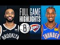 NETS at THUNDER | FULL GAME HIGHLIGHTS | December 31, 2023