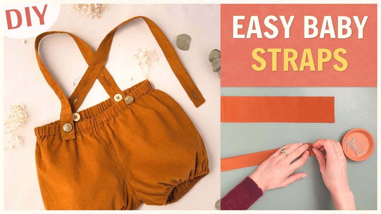 Adjustable Baby Bloomer Straps Sewing Tutorial – PDF Pattern