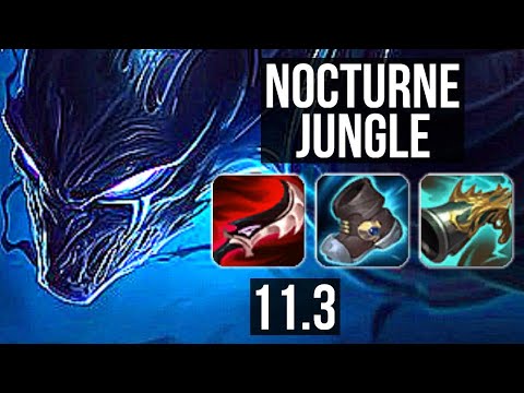 NOCTURNE vs KARTHUS (JUNGLE) (DEFEAT) | 3.3M mastery, 8 solo kills | EUW Diamond | v11.3