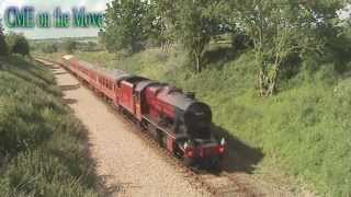 preview picture of video 'Mid-Norfolk Railway 8F 48624 & 47596 24/05/2014'