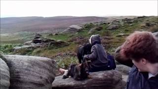 preview picture of video 'Grindleford Station up to Hathersage Moor Hill Fort'