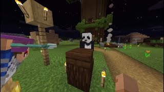 【マイクラ】3人各々の個性の出たツリーハウス部屋建築