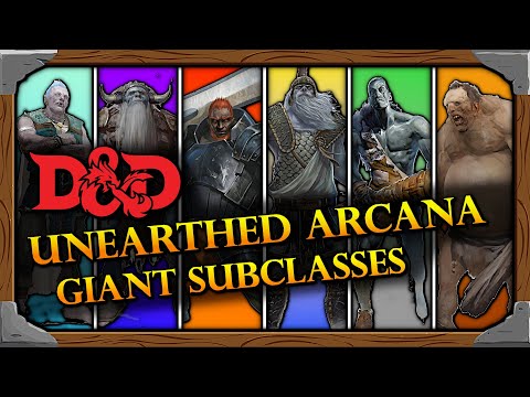 New Giant Subclasses for Dungeons and Dragons 5e
