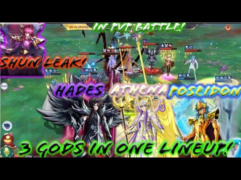 Saint Seiya: Awakening -  The 3 Real Gods SS Saint in One Lineup! New Saint: Underworld Shun leaked!
