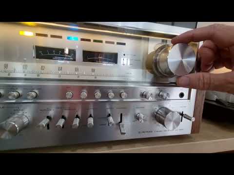 Fully Restored Pioneer SX-1980 Tuner Quartz Lock Demo
