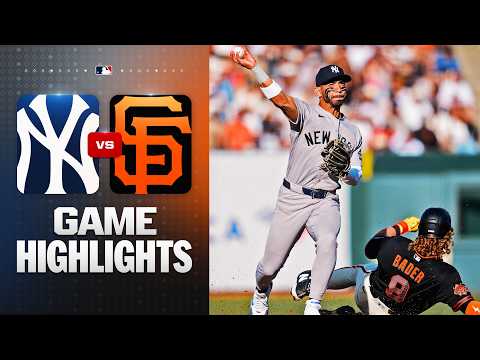 뉴욕 양키스 vs. 샌프란시스코 자이언츠 경기 하이라이트 (2026년 3월 28일) | MLB 하이라이트