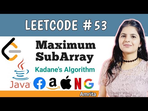 53 Maximum Subarray Java Leetcode Hindi
