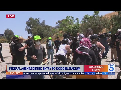 Federal agents denied entry to Dodger Stadium