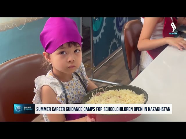 Казакстандык кесиптик багыт берүүгө арналган жайкы лагерлер ачылды