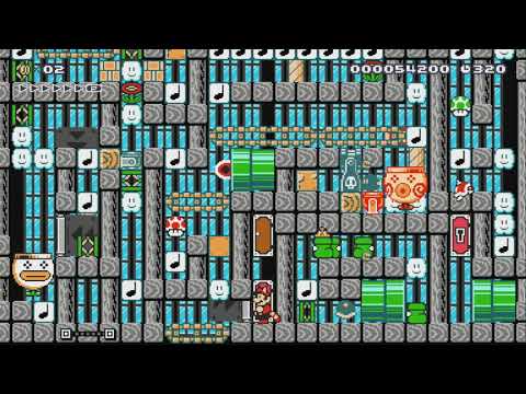 しっぽを振り回すと作動するピタゴラスイッチを5つ作ってみた! by たか - SUPER MARIO MAKER - NO COMMENTARY 1bi