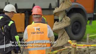 Pradėtos baterinių traukinių krovimo stotelės Varėnoje statybos