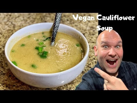 Creamy Vegan Cauliflower Soup Whole30 Recipe