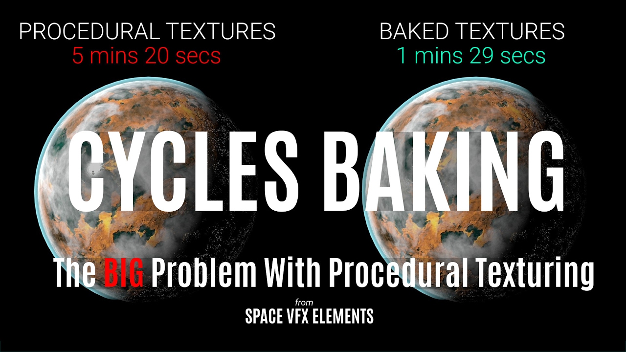 Cycles Baking Tutorial | The Big Problem With Procedural Texturing