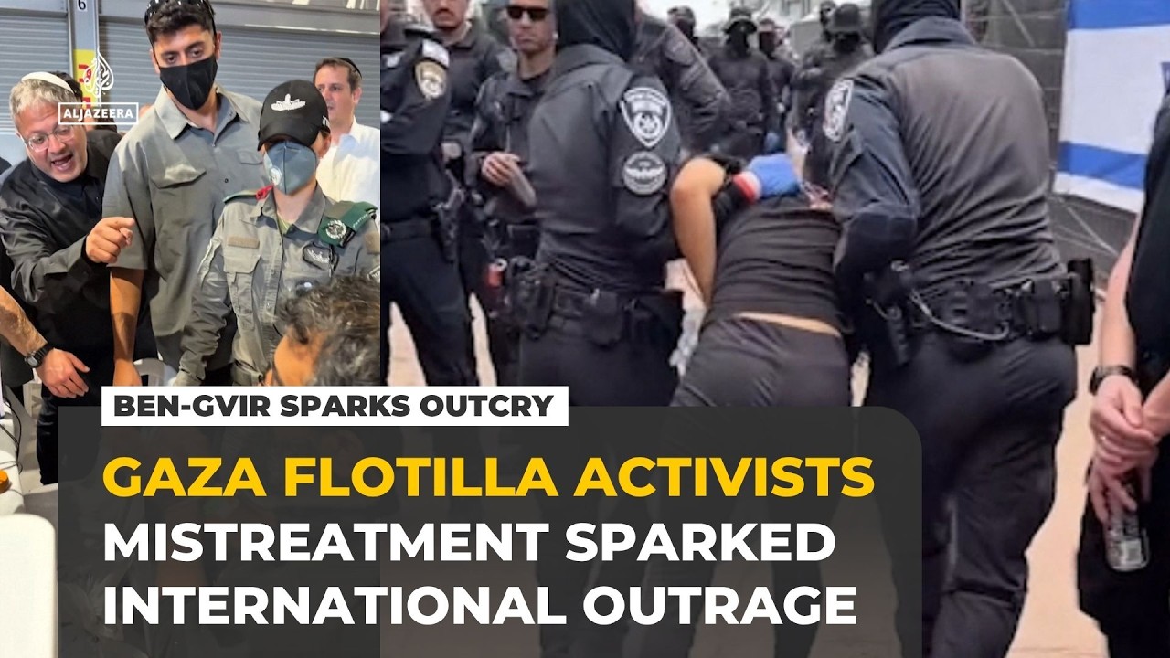 Global outrage mounts over Israeli minister’s video of detained Gaza flotilla activists