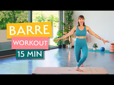 15 Min Barre Workout | Ballet Inspired Standing Pilates | No Equipment