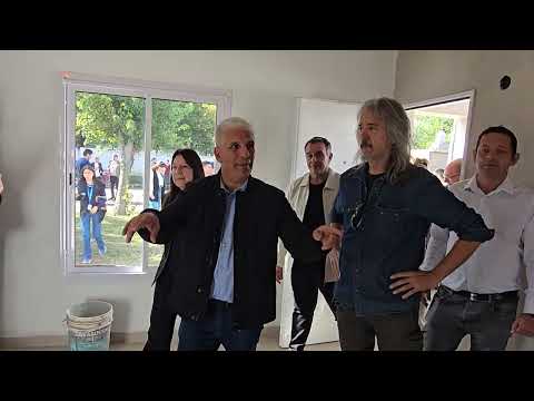 ‘Tenemos Futuro’ en Concarán Poggi visitó las viviendas en construcción