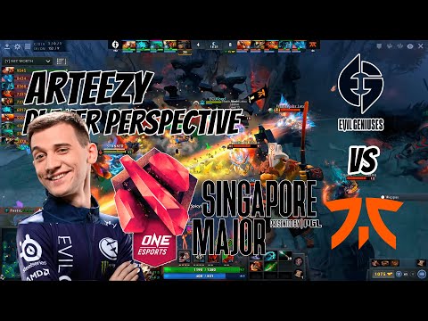 Arteezy [Juggernaut] Player perspective | EVIL GENIUSES vs Fnatic - ONE Esports Singapore Major 2021