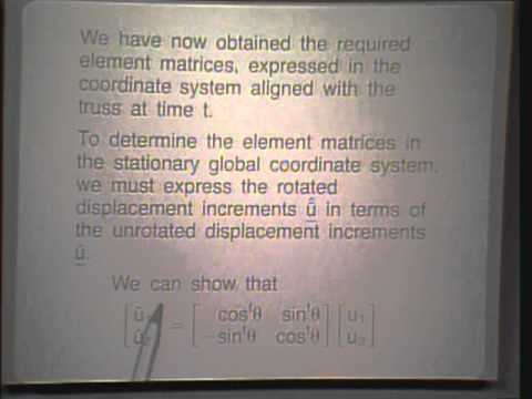 2-Node Truss Element - Updated Lagrangian Formulation