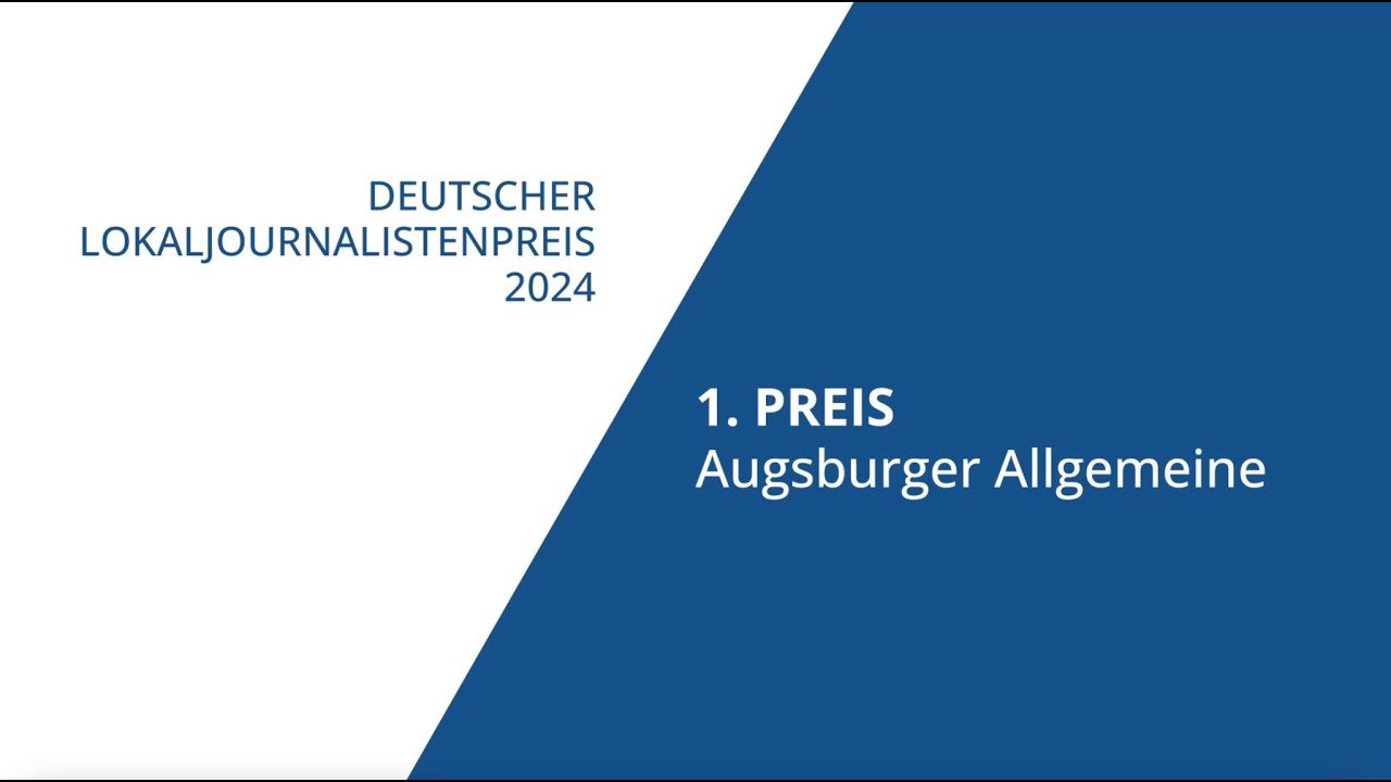 Deutscher Lokaljournalistenpreis 2024 – 1. Preis: Mutmaßlicher Skandal in JVA Augsburg-Gablingen