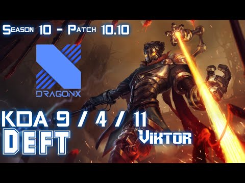 DRX Deft VIKTOR vs APHELIOS ADC - Patch 10.10 KR Ranked