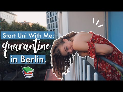 start university with me... 2 weeks quarantine. 🇩🇪 || study with me + my brazilian housemates