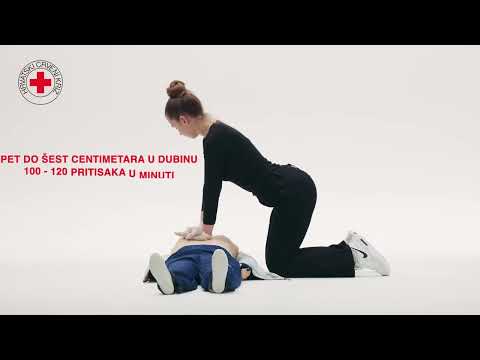 Oživljavanje odrasle osobe uz pomoć AVD-a | Prva pomoć – Hrvatski Crveni križ