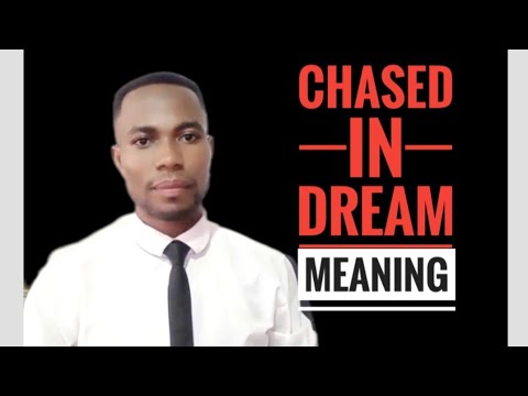 BEING CHASED IN YOUR DREAM BY PEOPLE, ANIMAL, POLICE, MAD MAN MEANING
