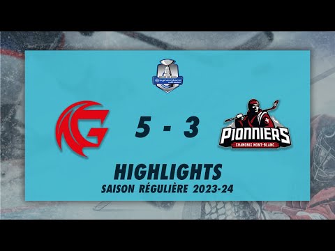 Gothiques d'Amiens 5-3 Pionniers de Chamonix - Highlights - Synerglace Ligue Magnus 2023/24