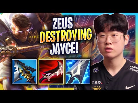 ZEUS DESTROYING WITH JAYCE! - T1 Zeus Plays Jayce TOP vs Galio! | Bootcamp 2023