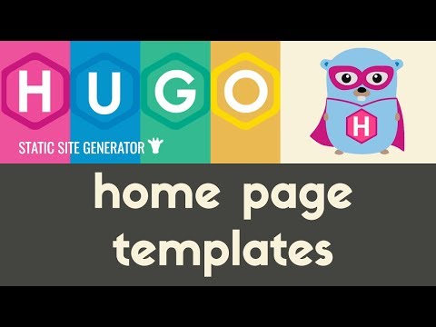 Home Page Templates | Hugo Static Site Generator | Tutorial 14