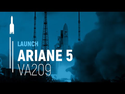 Flight VA209 – Astra 2F / GSAT10 | Ariane 5 Launch | Arianespace