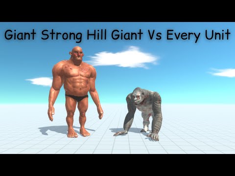 Giant Strong Hill Giant Vs Every Unit ARBS |Animal Revolt Battle Simulator