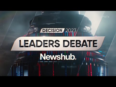 Three: Newshub Decision 2023 - Leaders' Debate Graphic Montage [27th September 2023]