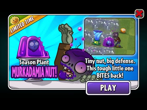 Plants Vs Zombies 2 Arena S25 Week 158 Over 10.5 Mill No Premium Loadout (Murkadamia Nut)