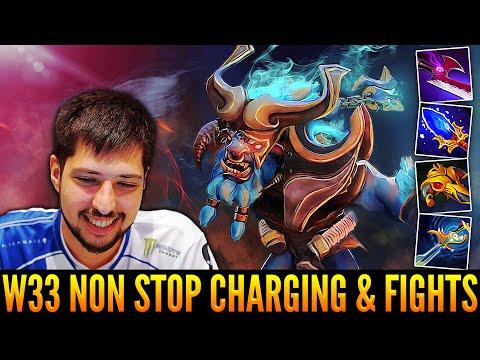 👉When W33 With Spirit Breaker Meet Grandmaster Earth Spirit In His Team That Lead To Non Stop Fights