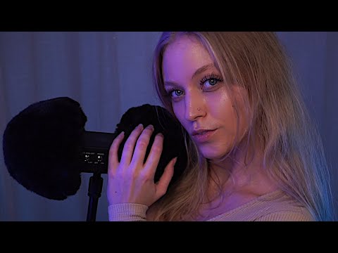 ASMR I'll Scratch Your Little Ears Untill You Sleep *Low Light* (Breathing & Tongue Clicks)