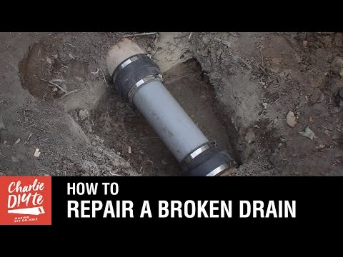 How to Repair a Broken Clay Drainage Pipe