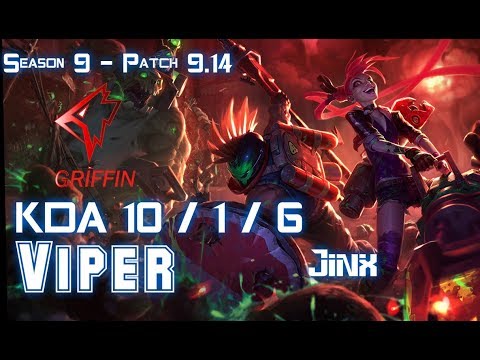 GRF Viper JINX vs EZREAL ADC - Patch 9.14 KR Ranked