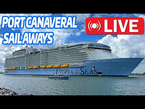 Thumbnail for 🔴 LIVE Cruise Ships in Port Canaveral | Utopia of the Seas, Glory, Freedom & Disney Wish | 11.17.25