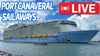 🔴 LIVE Cruise Ships in Port Canaveral | Utopia of the Seas, Glory, Freedom & Disney Wish | 11.17.25