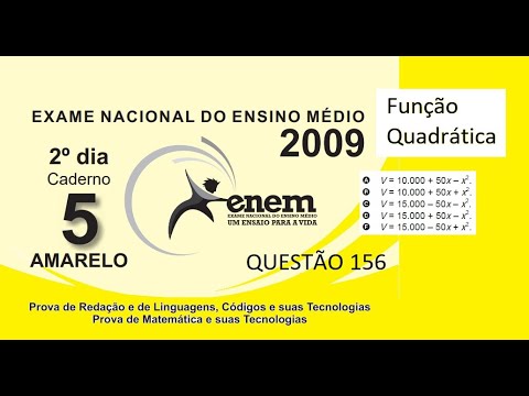 ENEM 2009 - QUESTÃO 156 - FUNÇÃO QUADRÁTICA - POSTO DE GASOLINA FORNECE DESCONTO E AUMENTA VENDAS.