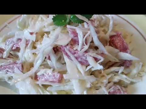Новый салат с капустой Такой салат готовьте хоть каждый день