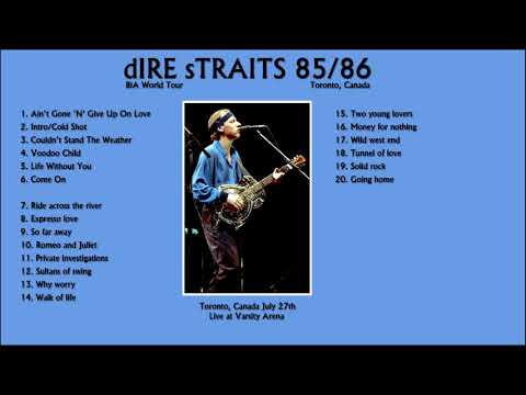 Dire Straits with SRV Live in Toronto, 1985