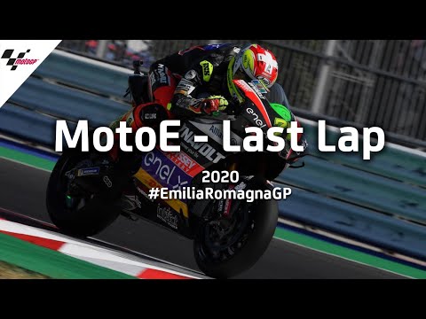 MotoE ミサノサーキット（エミリア・ロマーニャGP）で行われた電動バイクレースMotoEのラストラップ動画
