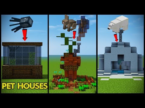 34 Minecraft Pet (Animal) House Designs!
