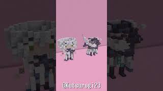 【マイクラ】白銀ノエルさんを作ってみた！2大きいのと小さいので比較してみる！ #shorts  #minecraft #hololive